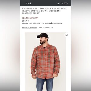 Brothers/Sons Flannel Shirt
